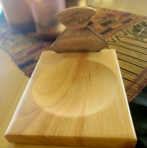 ALASKAN ULU  Mincing / Chopping Knife and Board New!